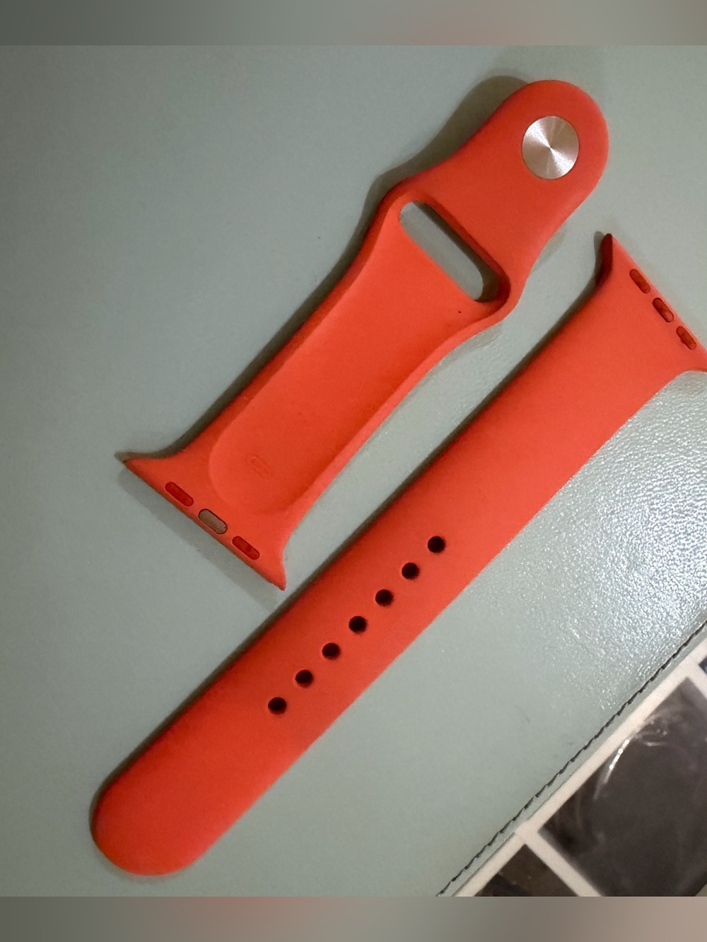 Silicone Sport Apple Watch Band in Bright Orange - unisex